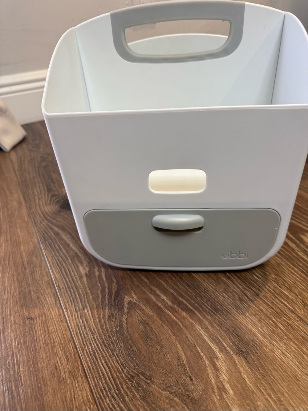 Ubbi Kids Gray and White Storage Caddy
